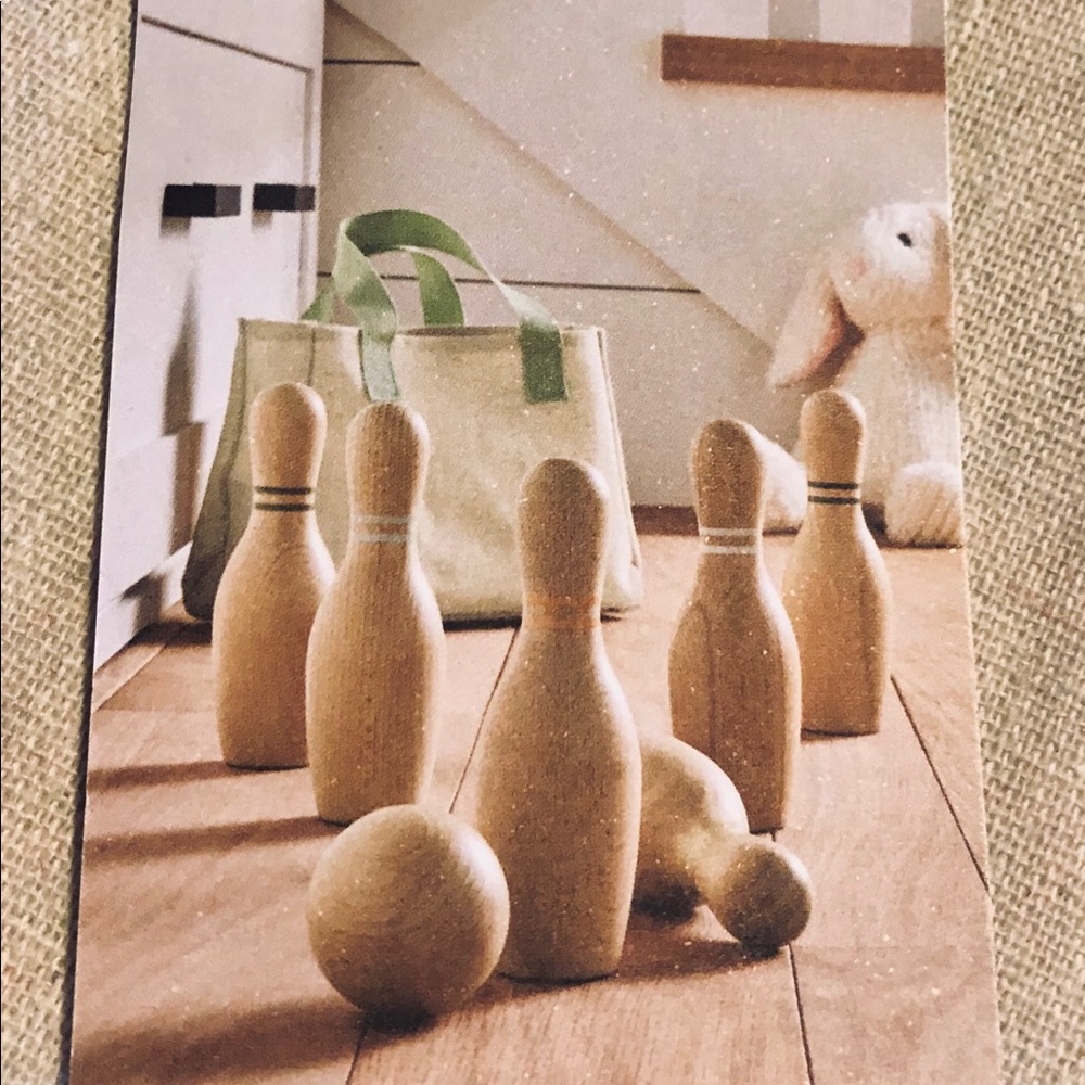 Hearth & Hand by Magnolia 8pc Wood Bowling Set NWT